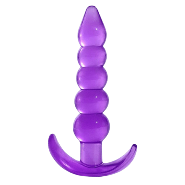 Plug Anal Jelly 5 Boules Pocket Pleasure + 1 dosette lubrifiant 
